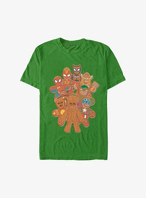 Marvel Avengers Cookie Group Holiday T-Shirt