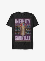 Marvel Avengers Gauntlet Christmas Pattern T-Shirt