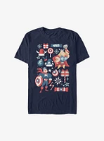 Marvel Avengers Holiday Mashaup T-Shirt