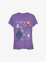 Marvel Black Panther Widow Holiday Girls T-Shirt