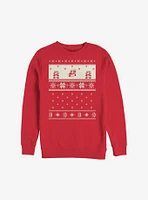 Super Mario Christmas Cream Pattern Sweatshirt