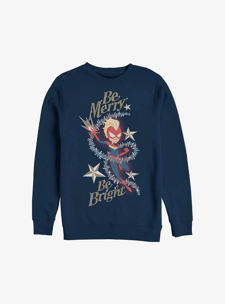 Marvel Captain Be Merry Holiday Sweatshirt