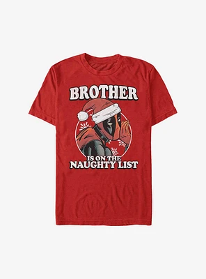 Marvel Deadpool Brother Is On the Naughty List Holiday T-Shirt