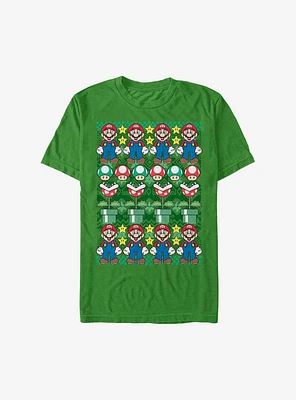 Super Mario Holiday Sweater T-Shirt