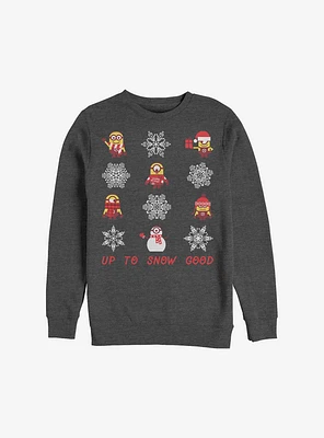 Minion Snowflake Holiday Sweatshirt