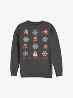 Minion Snowflake Holiday Sweatshirt