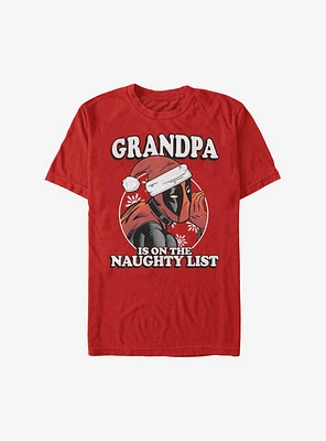 Marvel Deadpool Grandpa Is On the Naughty List Holiday T-Shirt