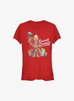 Marvel Guardians Of The Galaxy Seasons Grootings Holiday Girls T-Shirt