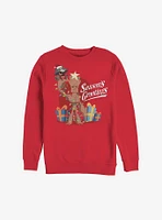 Marvel Guardians Of The Galaxy Seasons Grootings Holiday Sweatshirt