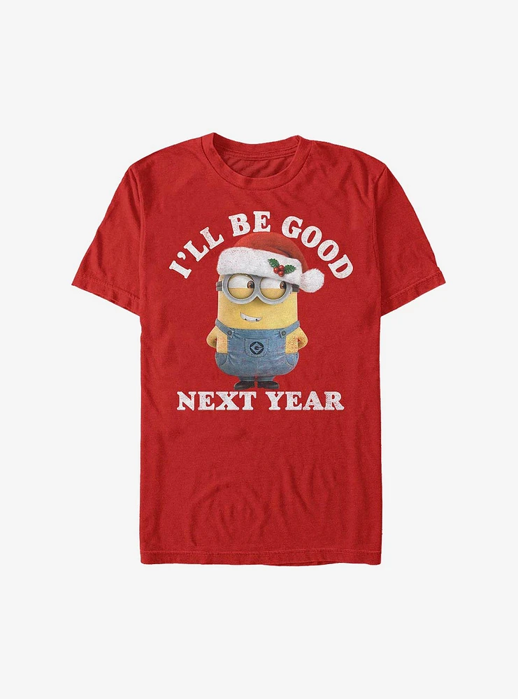 Minion I'll Be Good Holiday T-Shirt