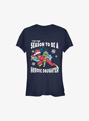 Marvel Heroic Daughter Holiday Girls T-Shirt