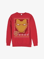 Marvel Iron Man Face Christmas Pattern Sweatshirt