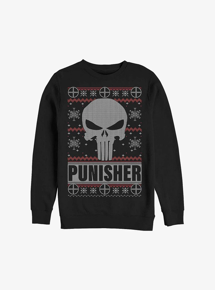 Marvel Punisher Christmas Pattern Sweatshirt