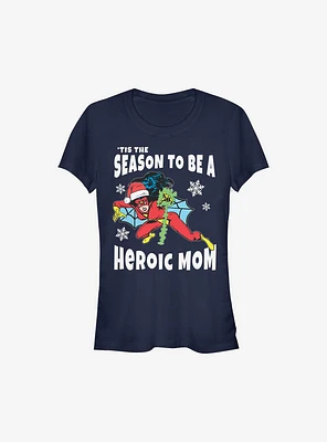 Marvel Spider-Man Heroic Mom Holiday Girls T-Shirt