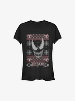 Marvel Venom Face Sweater Girls T-Shirt