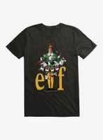Elf Yellow Logo With Icons T-Shirt