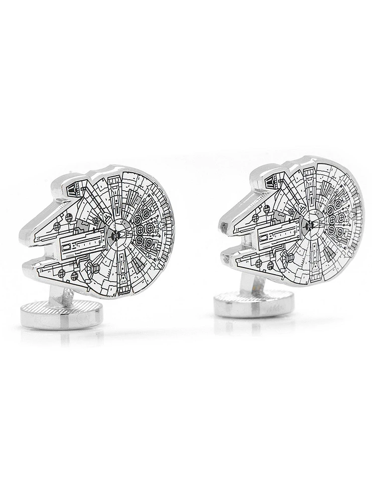 Star Wars Millennium Falcon Blueprint Cufflinks