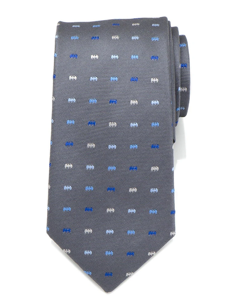 DC Comics Batman Icon Gray Mens Tie