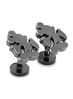 Disney Mickey Mouse Black Silhouette Cufflinks