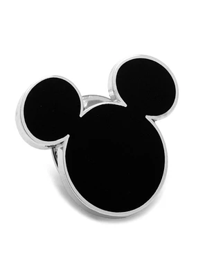 Disney Mickey Mouse Black Silhouette Lapel Pin