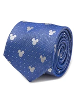 Disney Mickey Mouse Blue Pin Dot Mens Tie