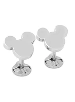 Disney Mickey Mouse Silhouette Stainless Steel Cufflinks