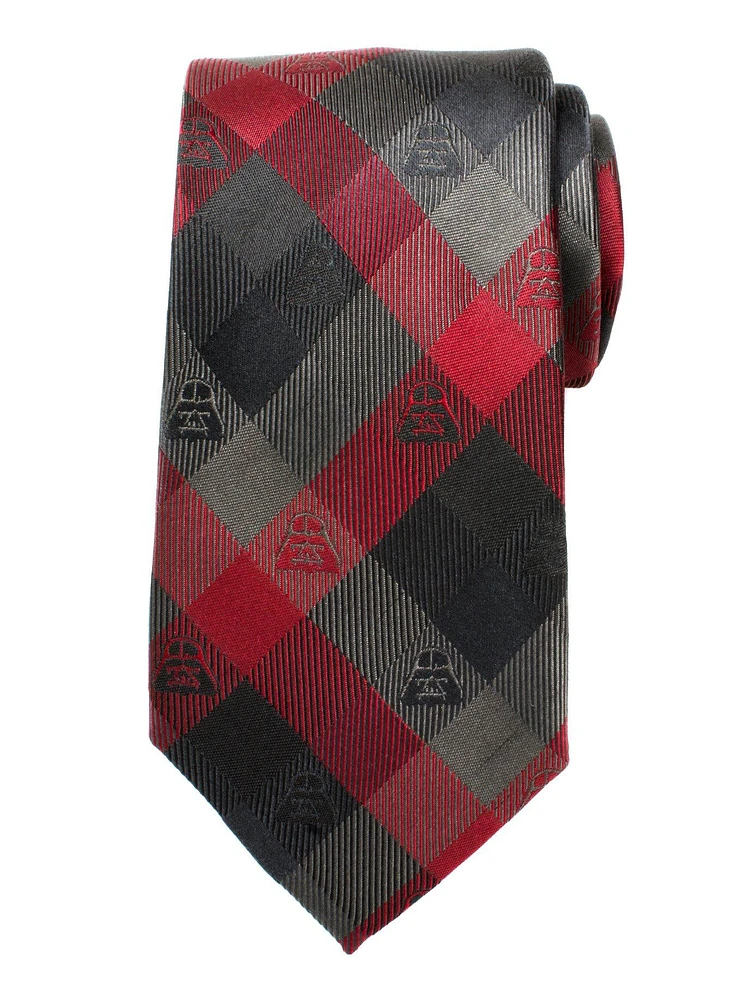 Star Wars Darth Vader Red Plaid Tie