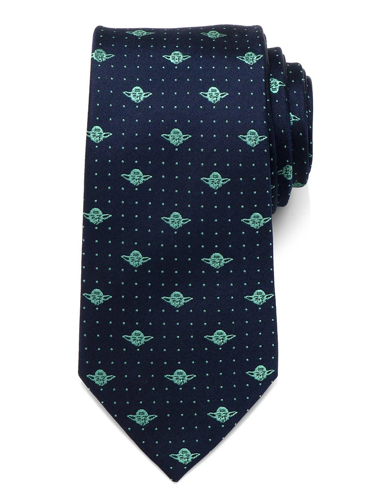 Star Wars Yoda Dot Navy Tie