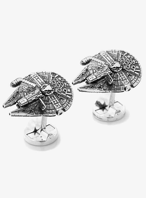 3D Star Wars Millennium Falcon Cufflinks