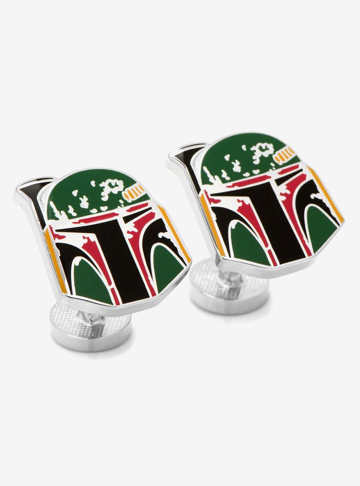 Star Wars Boba Fett Distressed Helmet Cufflinks