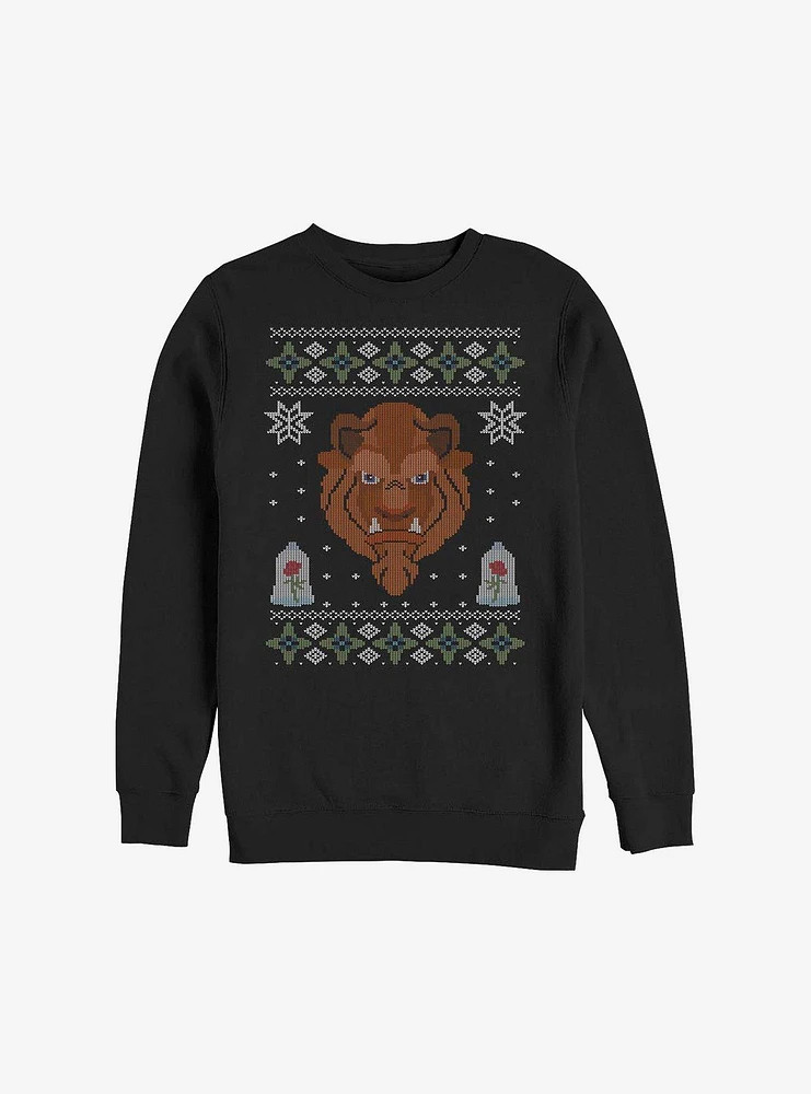 Disney Beauty And The Beast Ugly Christmas Sweater Sweatshirt