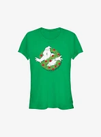 Ghostbusters Holiday Logo Wreath Girls T-Shirt