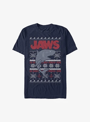 Jaws Christmas Pattern Sweater T-Shirt