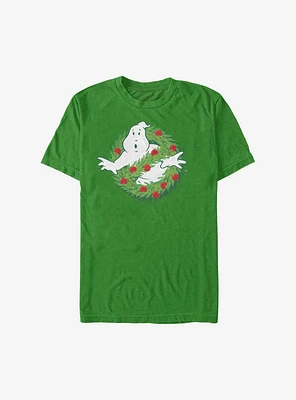 Ghostbusters Holiday Logo Wreath T-Shirt