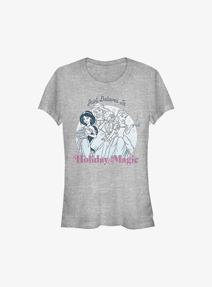 Disney Princesses Holiday Magic Aunt Girls T-Shirt