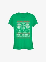 Star Wars Disturbing Ugly Christmas Sweater Girls T-Shirt