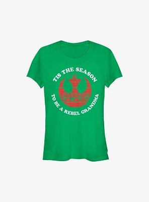 Star Wars 'Tis The Season To Be A Rebel Grandma Holiday Girls T-Shirt