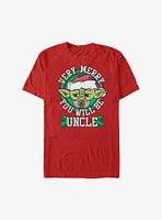 Star Wars Merry Yoda Uncle Holiday T-Shirt
