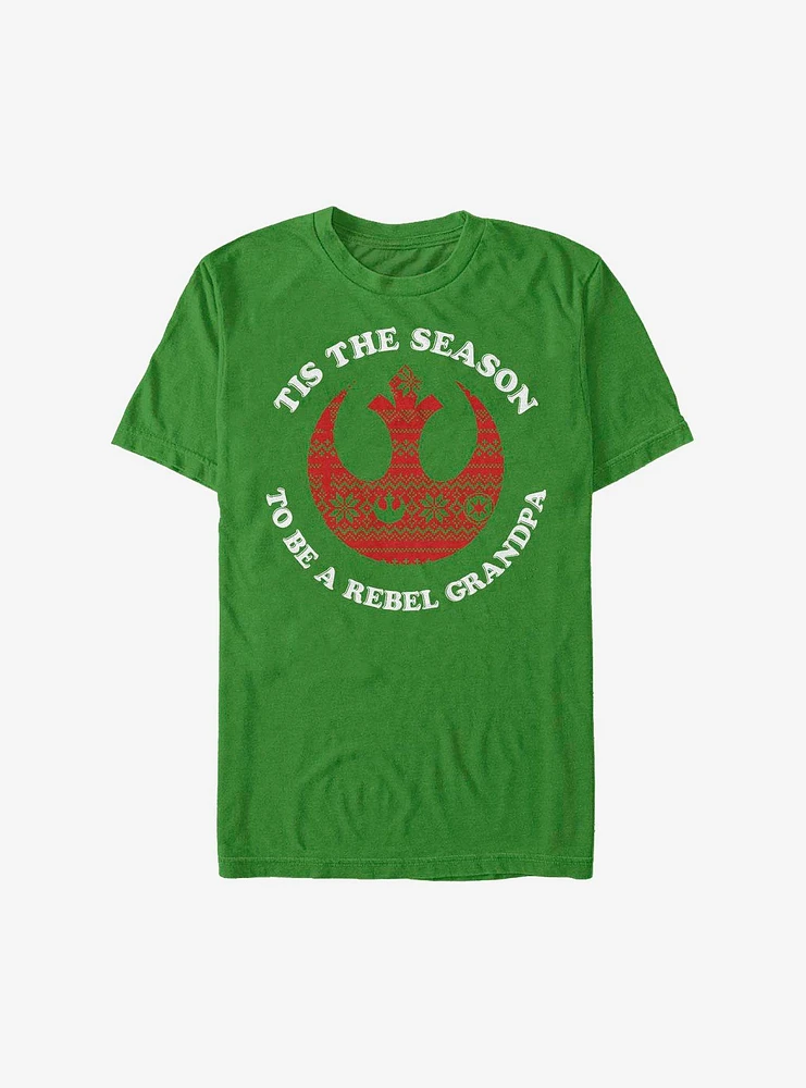Star Wars Rebel Grandpa Holiday T-Shirt