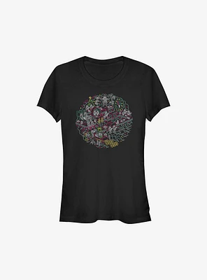 Star Wars Linear Christmas Girls T-Shirt