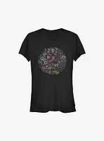 Star Wars Linear Christmas Girls T-Shirt