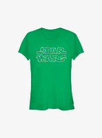 Star Wars Christmas Lights Girls T-Shirt