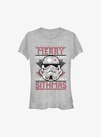 Star Wars Merry Sithmas Ugly Christmas Sweater Girls T-Shirt
