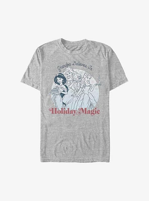 Disney Princesses Grandpa Believes Holiday Magic T-Shirt