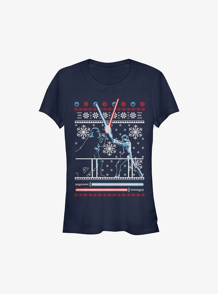 Star Wars Fued Ugly Christmas Sweater Girls T-Shirt