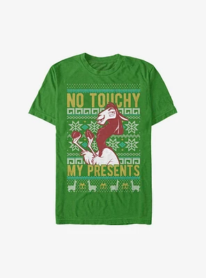Disney The Emperor's New Groove No Touchy My Presents Ugly Christmas Sweater T-Shirt
