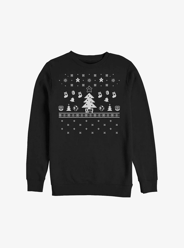 Super Mario Holiday Game Sweatshirt