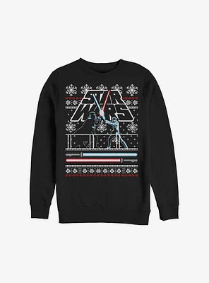 Star Wars Holiday Face Off Ugly Christmas Sweater Sweatshirt