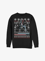 Star Wars Holiday Face Off Ugly Christmas Sweater Sweatshirt