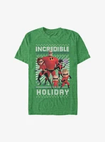 Disney Pixar The Incredibles Christmas Pattern T-Shirt